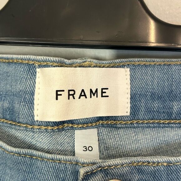 Frame Denim‎ Le Garcon crop Cebu raw hem denim blue jeans size 30 NEW - Picture 2 of 14